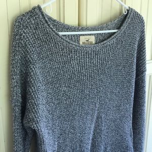 Hollister Gray Knit Sweater, Size Small